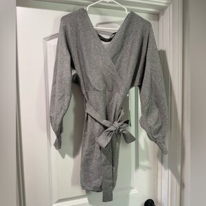 Forever 21 Gray Mini Sweater Dress